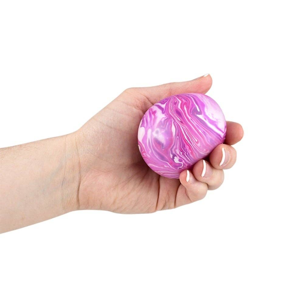 La Luna Bella 2.33" SQUISH AND STRETCH MARBLEIZED GUMMI BALL