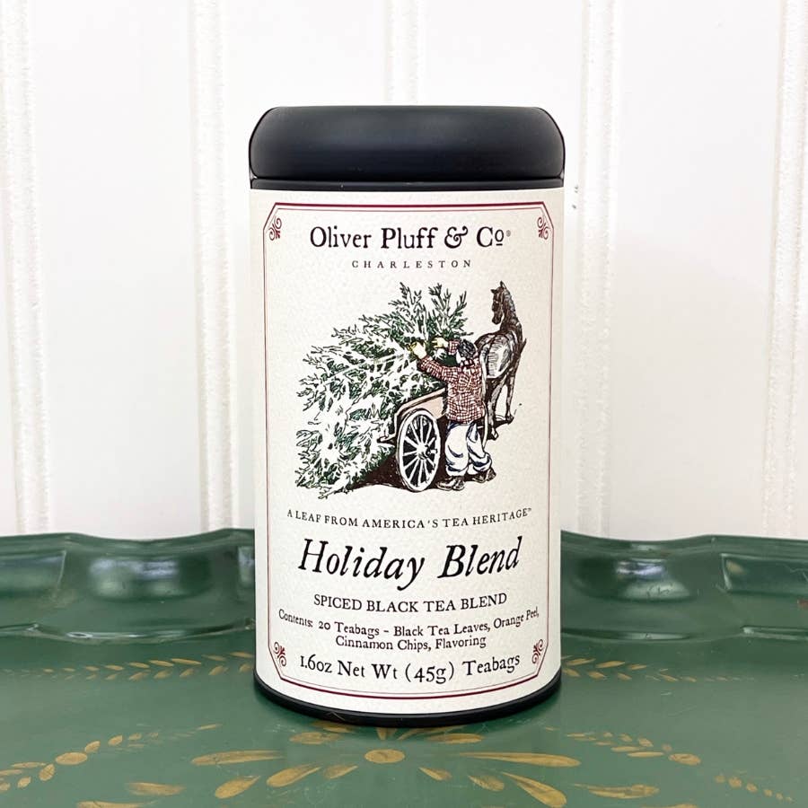 Oliver Pluff & Company Holiday Blend - Tea Bags in Signature Tea Tin