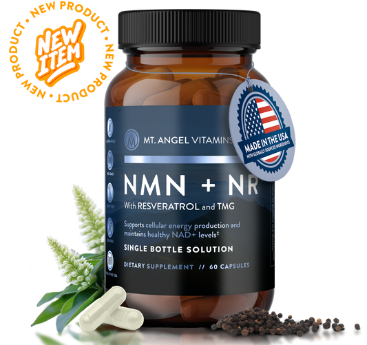 Mt. Angel Vitamins' NMN + NR - 60 Capsules