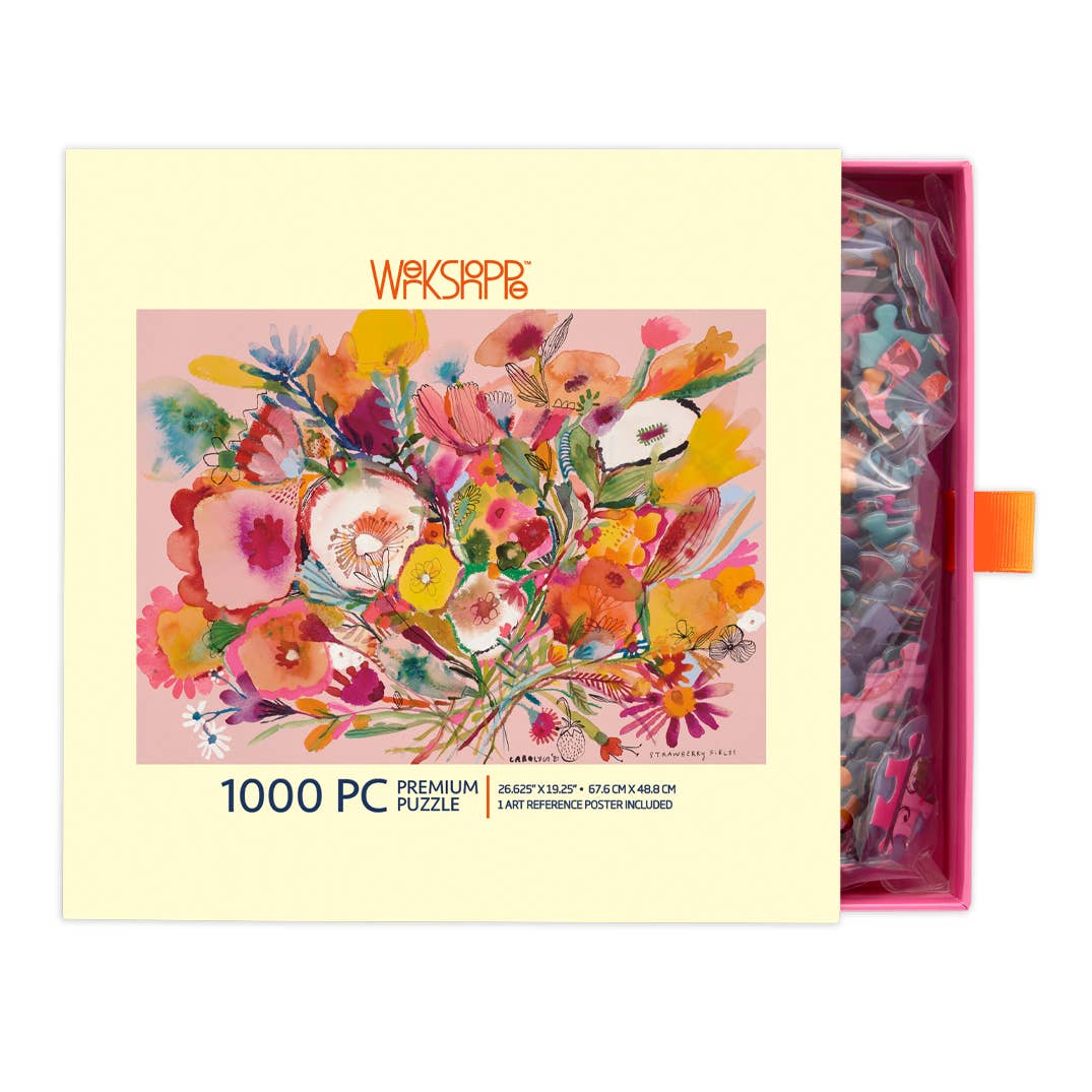 WerkShoppe Strawberry Fields | 1000 Piece Jigsaw Puzzle