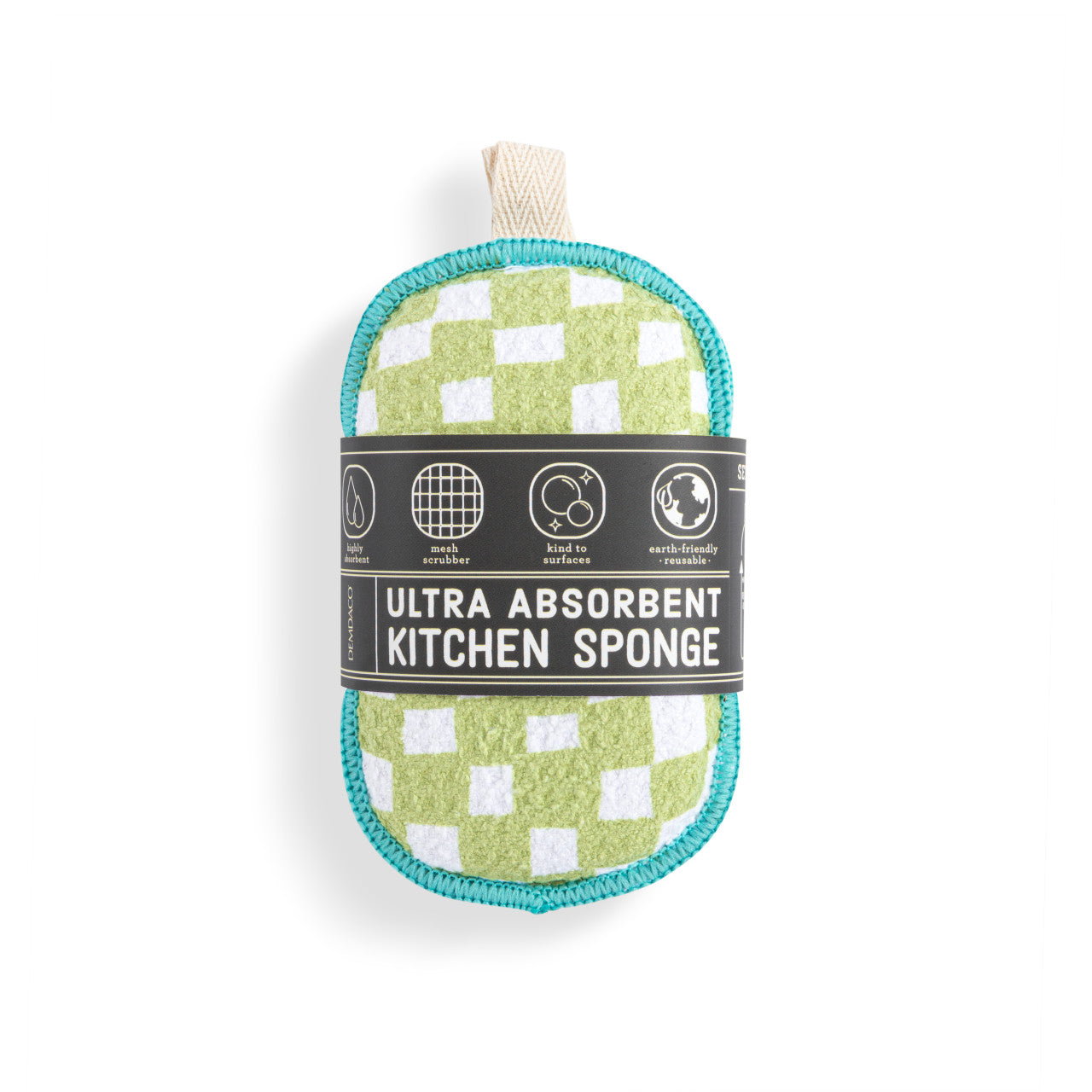 Demdaco Green Checker Sponges