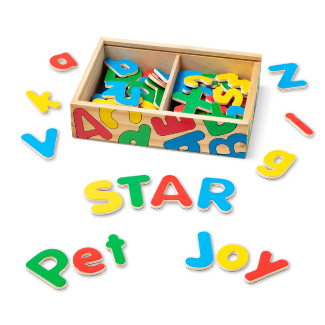 Melissa & Doug Magnetic Wooden Alphabet