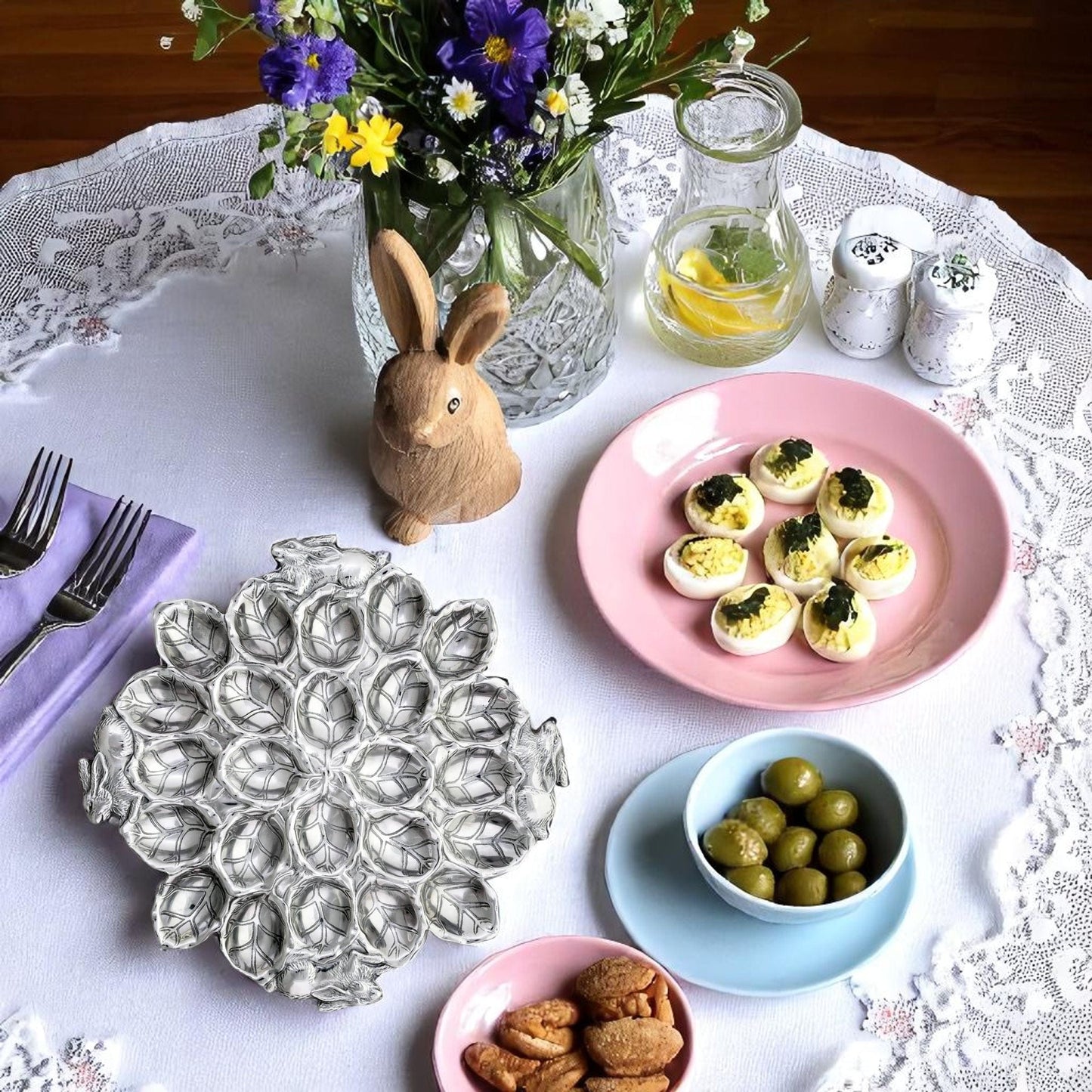 Bunny Deviled Egg Holder Large