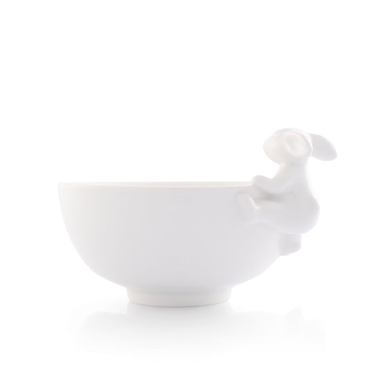 Porcelain Climbing Bunny Candy / Dip Bowl