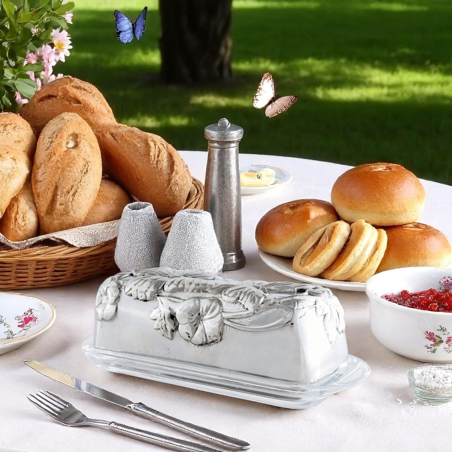 Butterfly Butter Dish