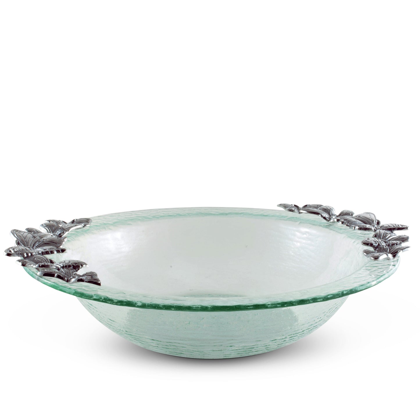 Butterfly Glass Salad Bowl