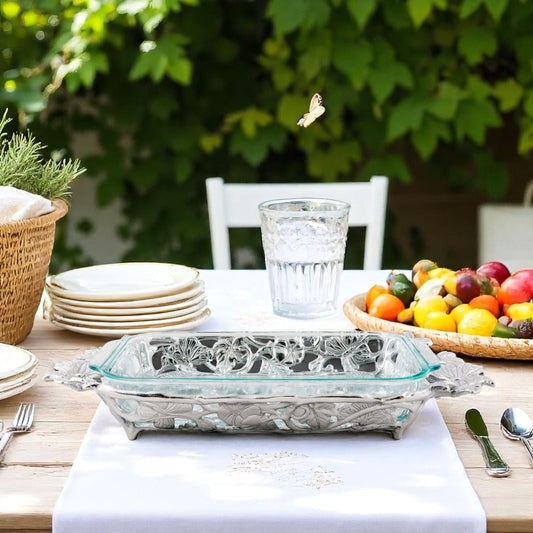 Butterfly Pyrex Holder 3qt