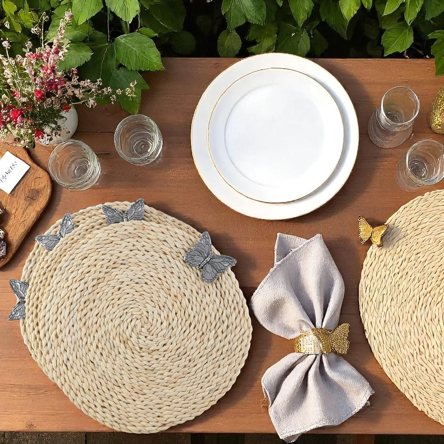 Butterfly Twisted Seagrass Placemats - set of 4
