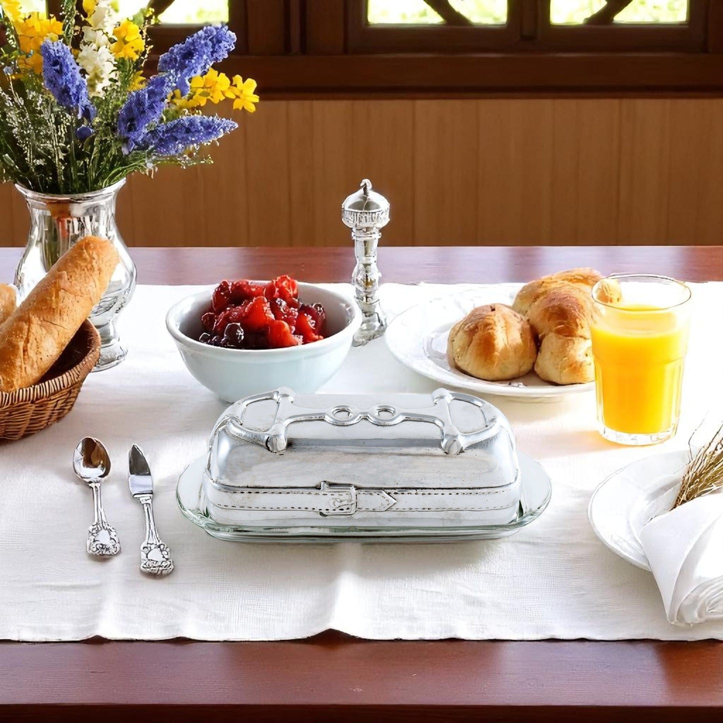 Equestrian Butter Dish