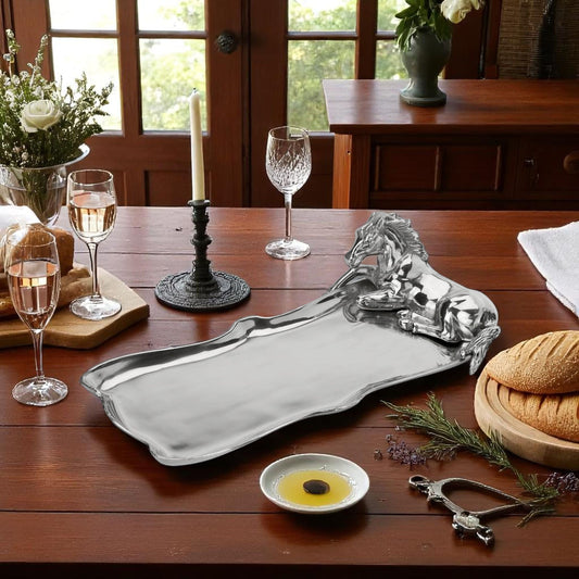 Horse Figural Oblong Tray