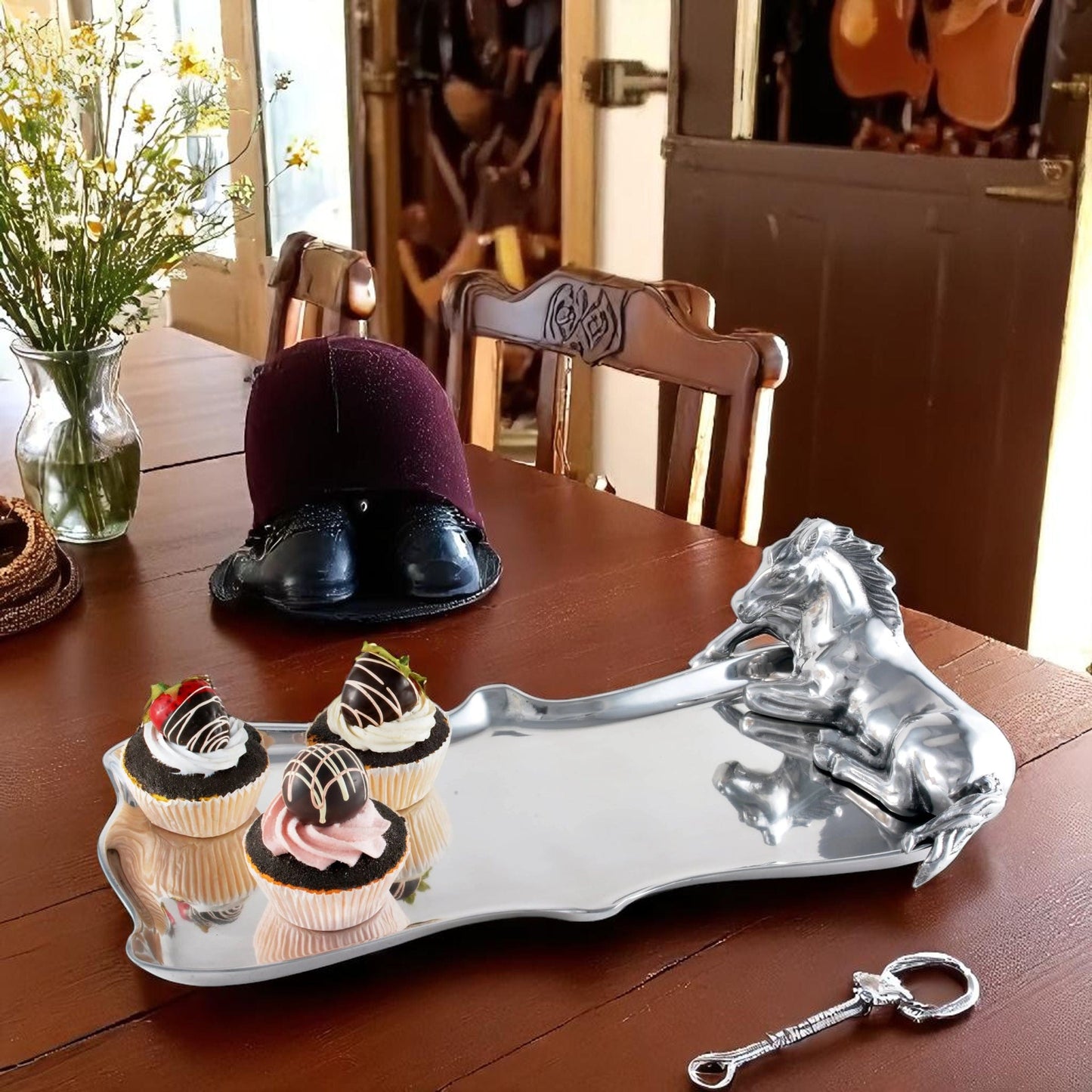 Horse Figural Platter