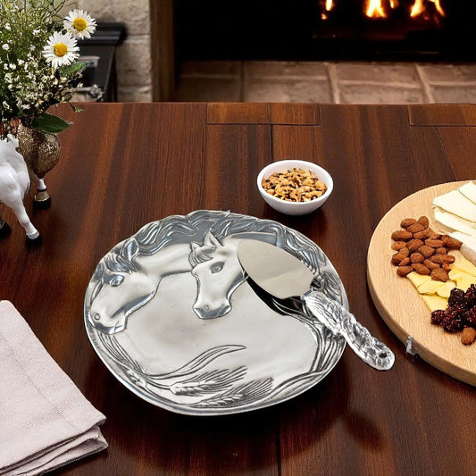 Horse Plate with Server