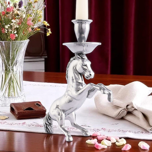 Rearing Horse Candlestick