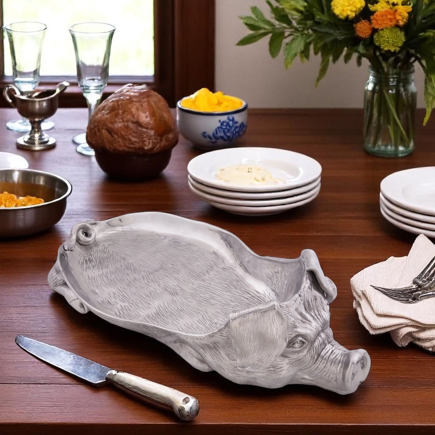 Pig Carving Tray