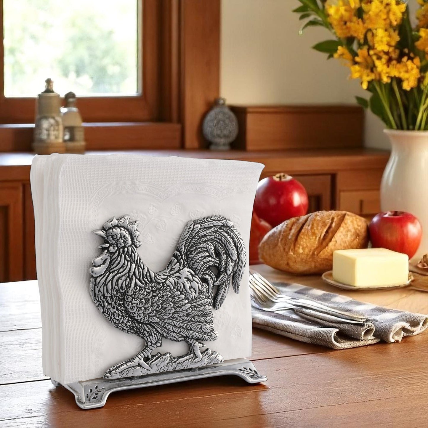 Rooster Upright Napkin Holder