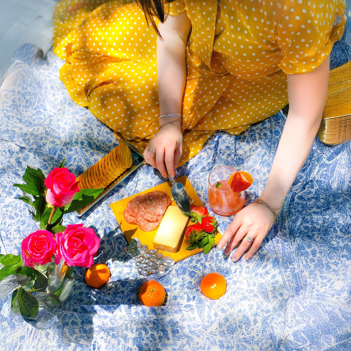 Grape Bamboo Cheese Set