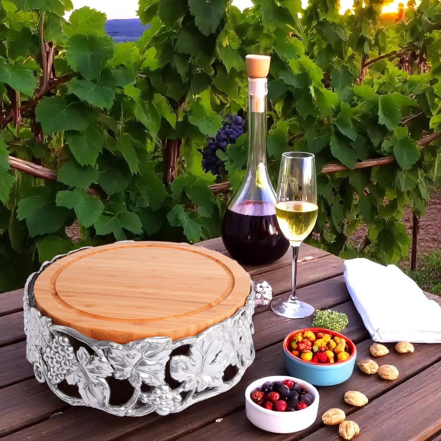 Grape Cheese Pedestal
