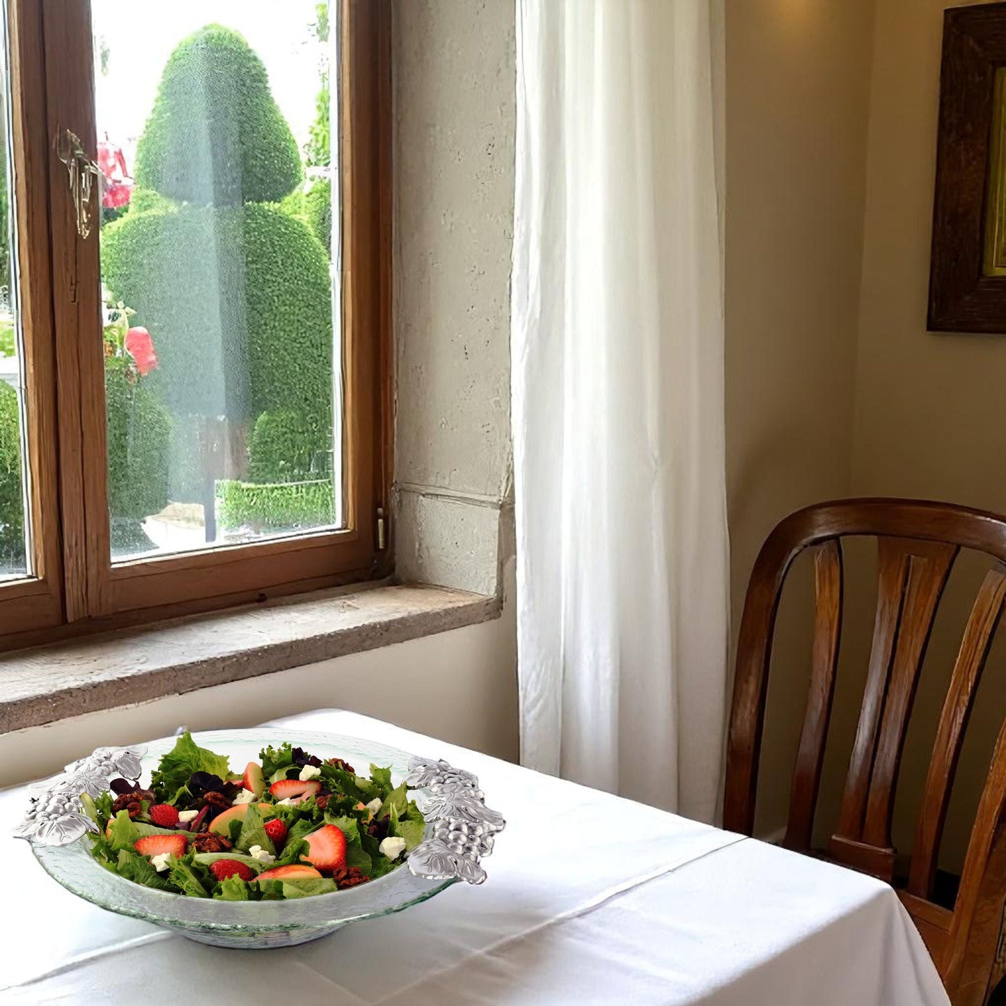 Grape Glass Salad Bowl