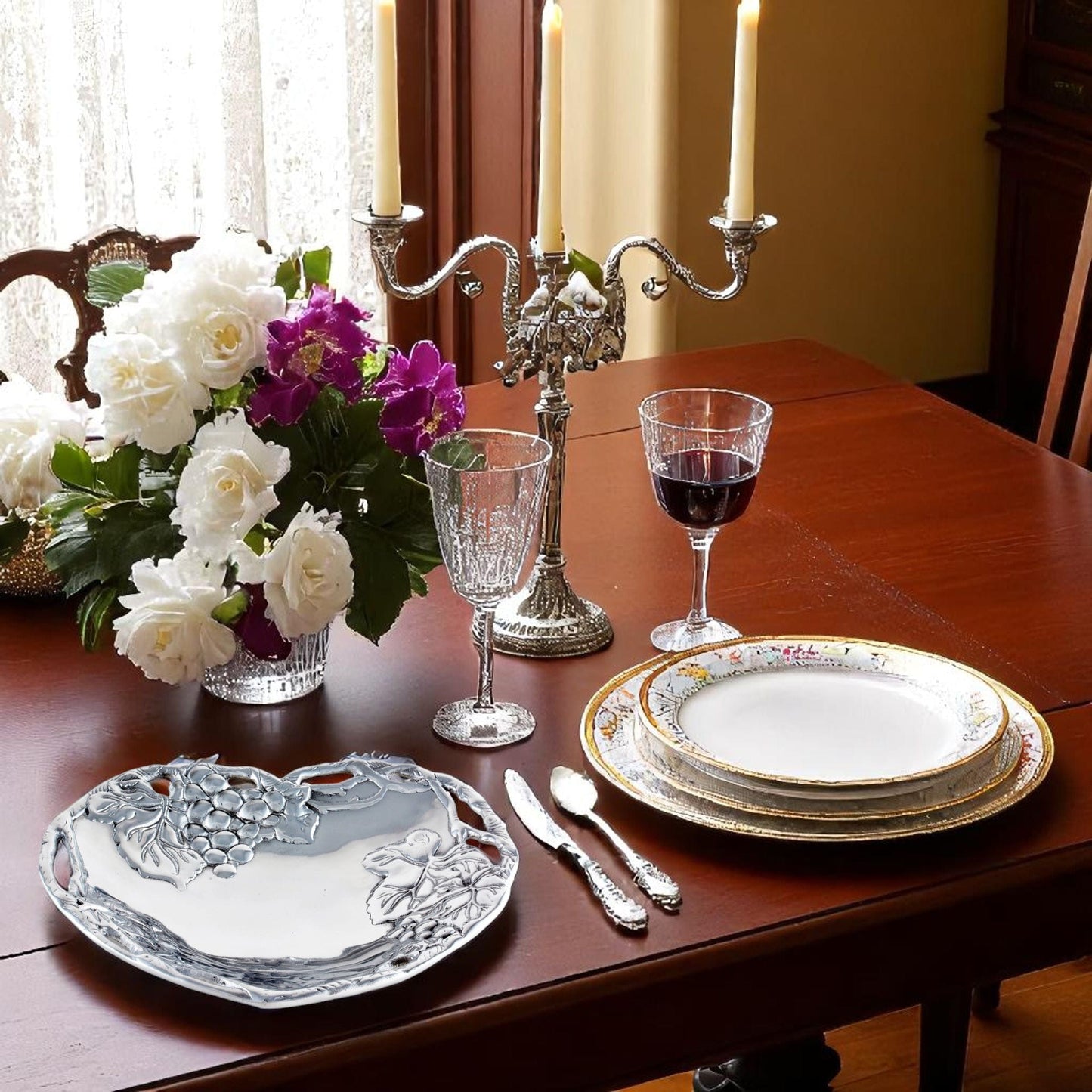 Grape Heart Coupe Tray