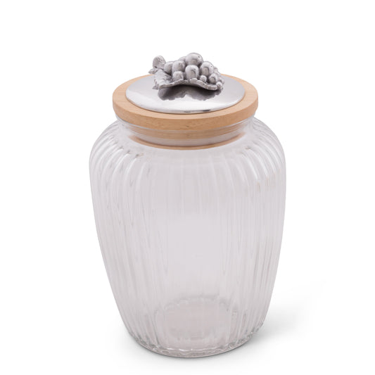 Grape Knob Glass Canisters