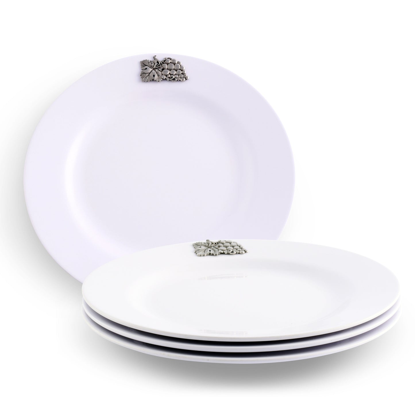 Grape Melamine Lunch Plates - Set of 4