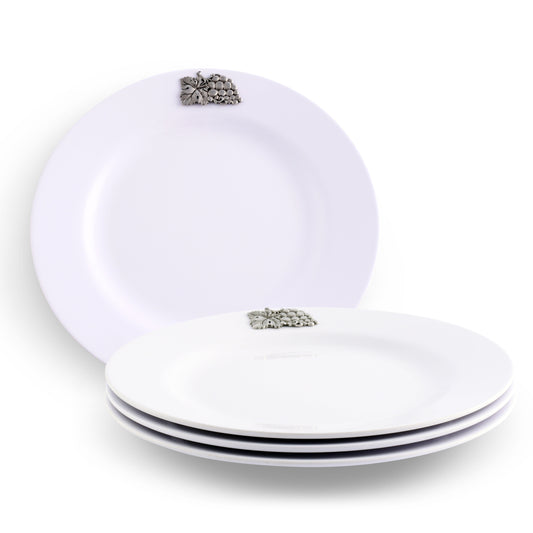 Grape Melamine Lunch Plates - Set of 4