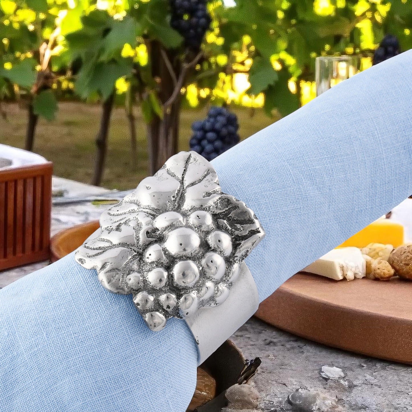 Grape Napkin Rings - set of 4
