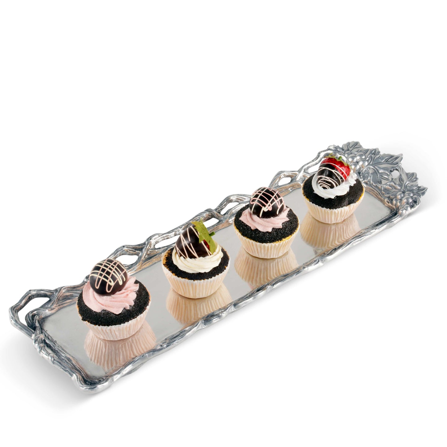 Grape Open Vine Oblong Tray