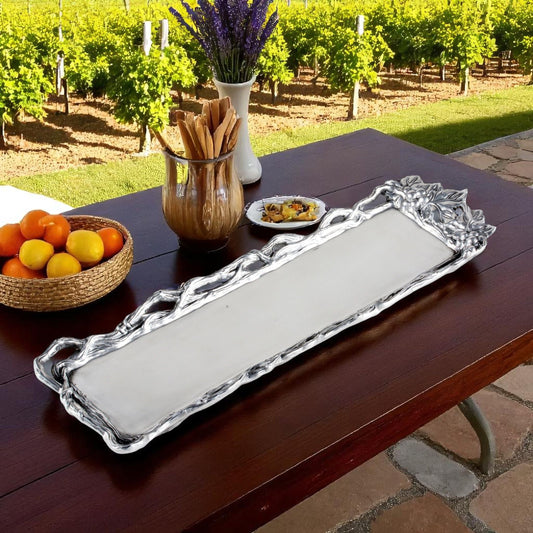 Grape Open Vine Oblong Tray