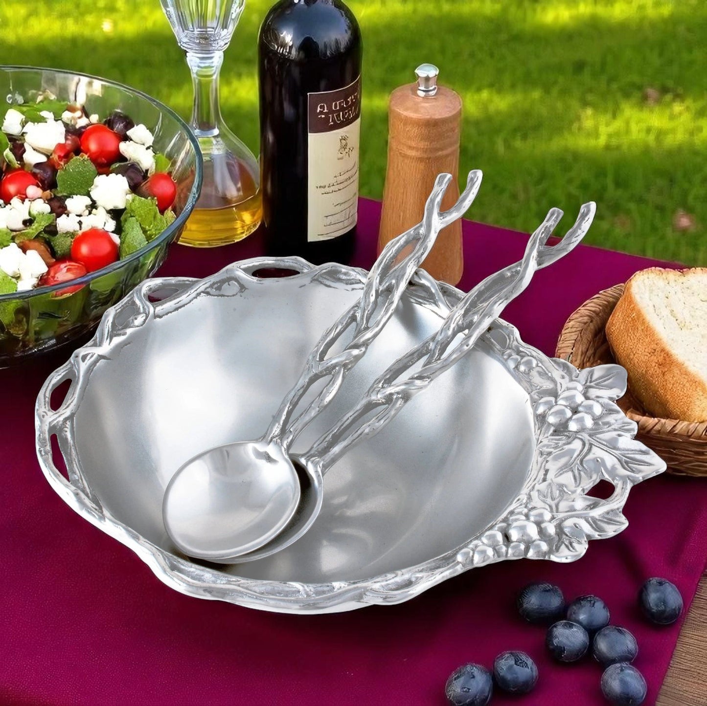 Grape Open Vine Salad Set 3-Pc