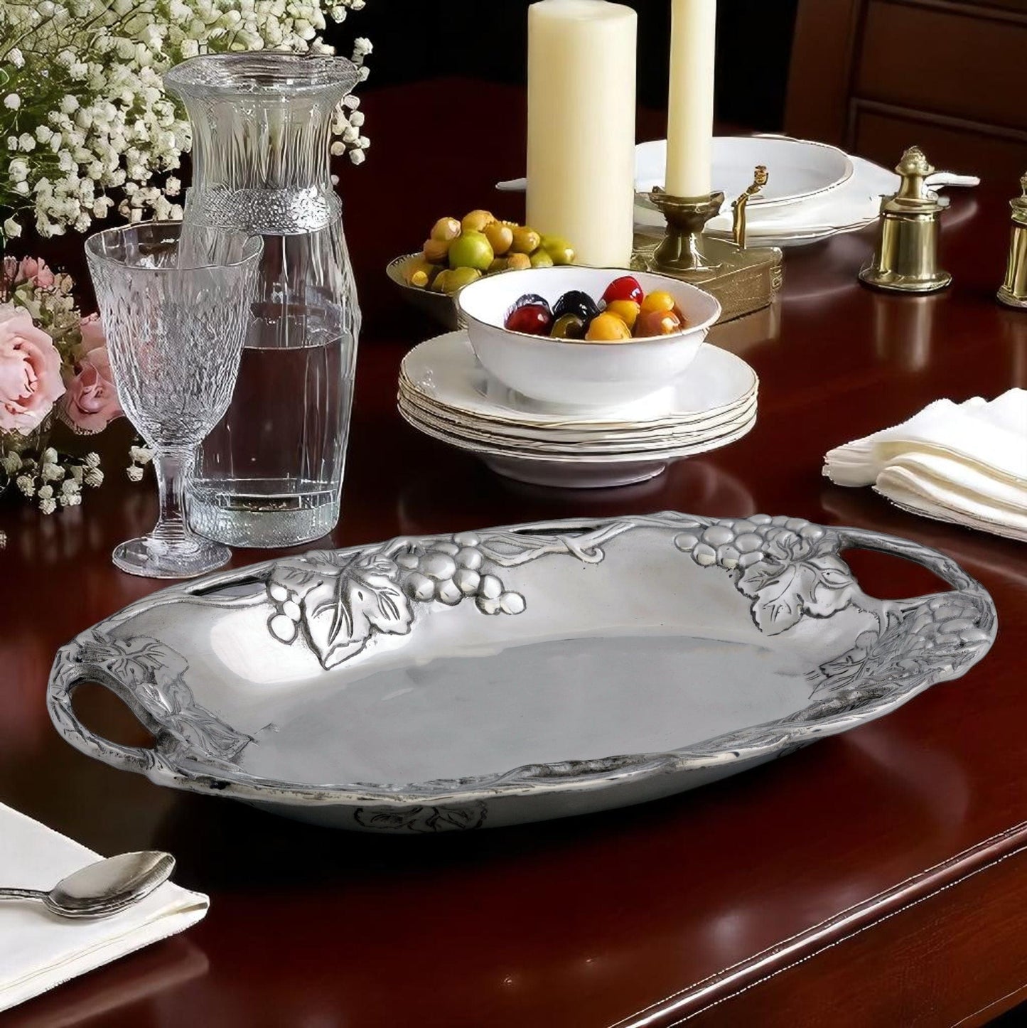 Grape Oval Tray