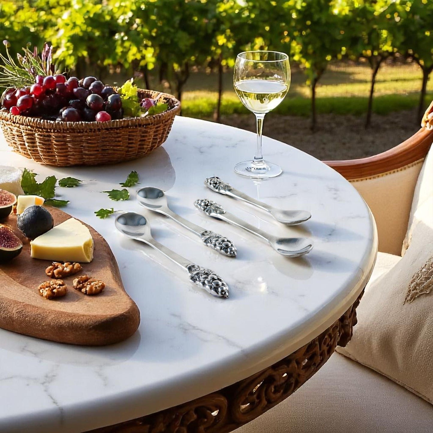 Grape Set/4 Spoons