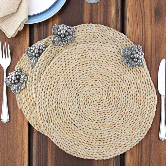 Grape Twisted Seagrass Placemats - set of 4