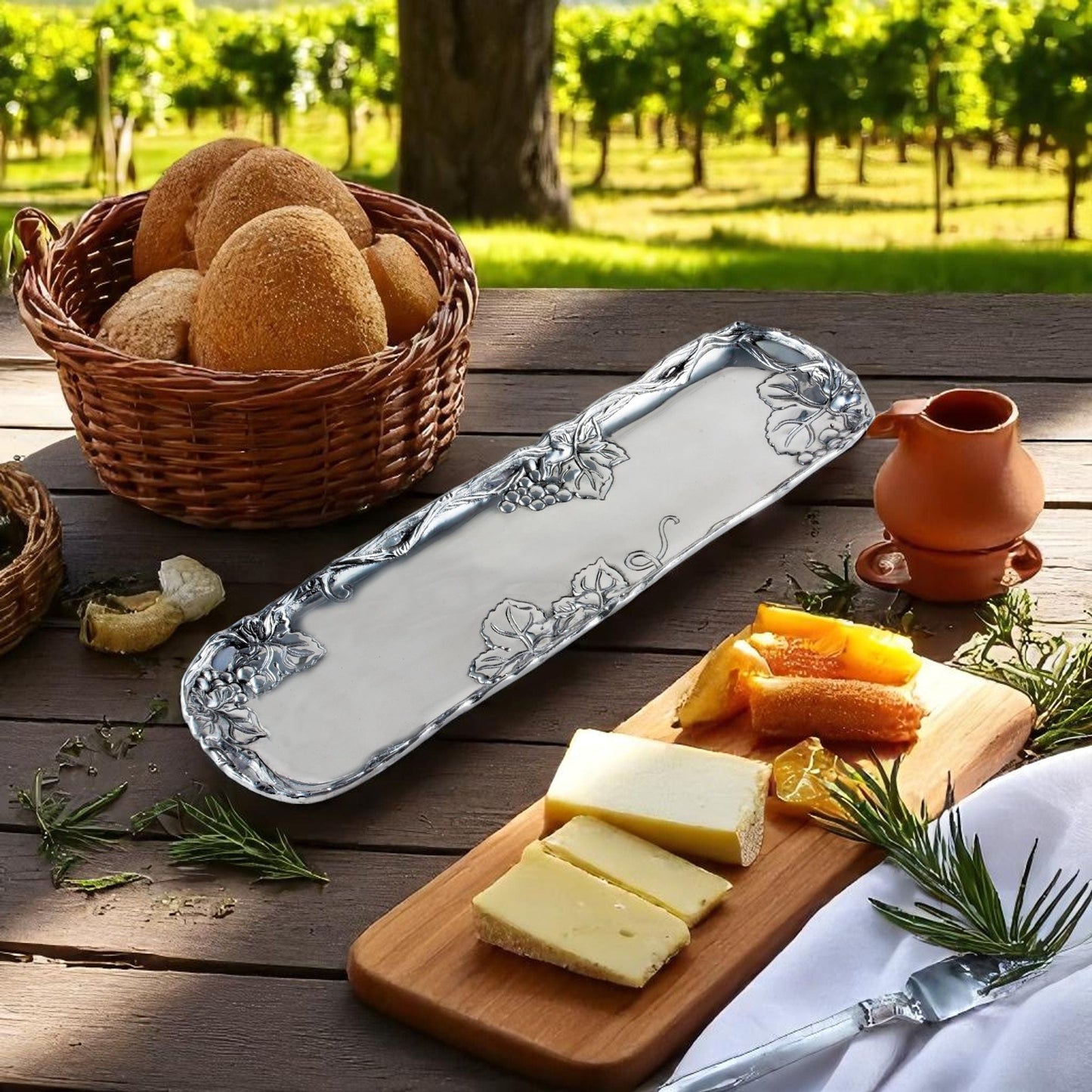 Grape Vineyard Oblong Tray