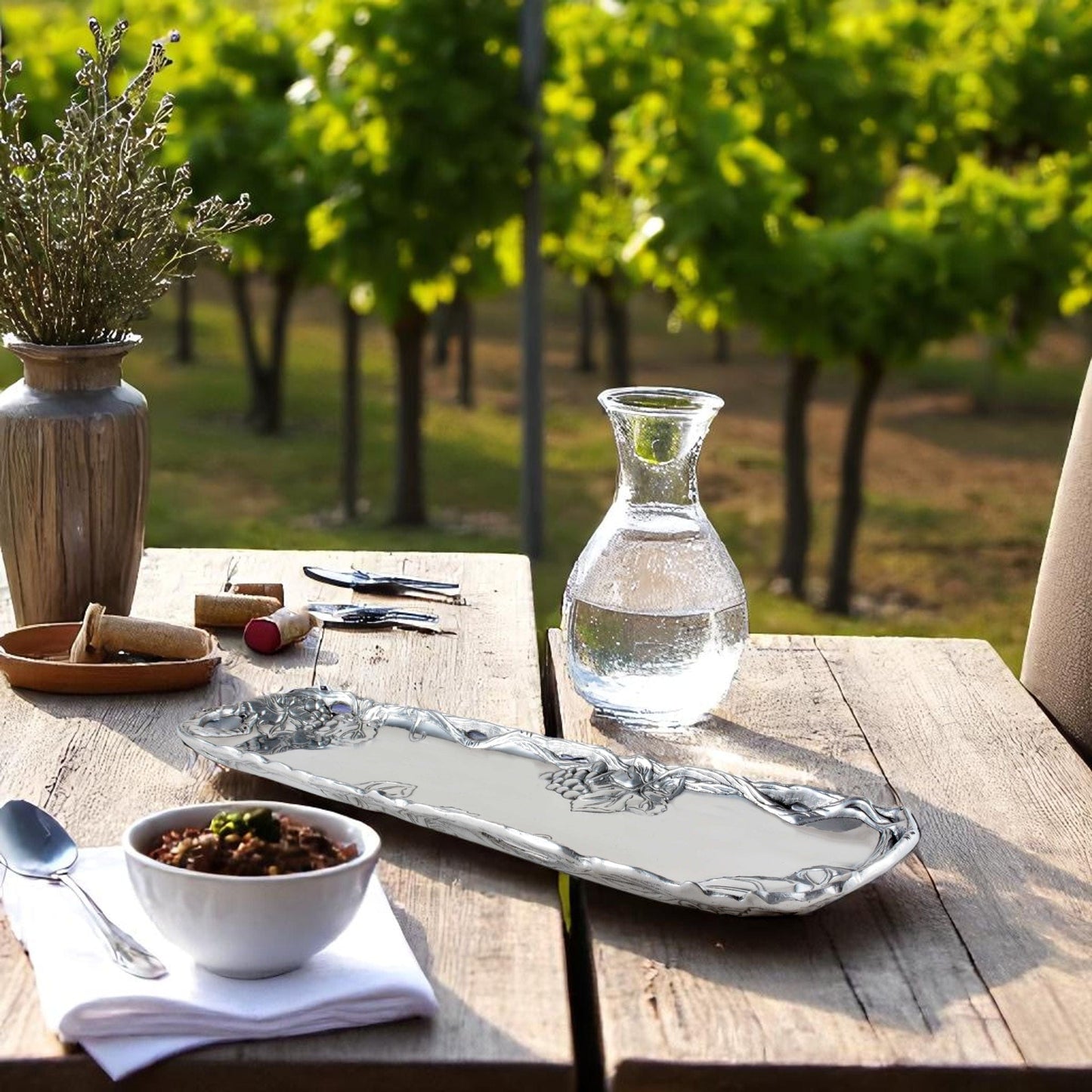 Grape Vineyard Oblong Tray