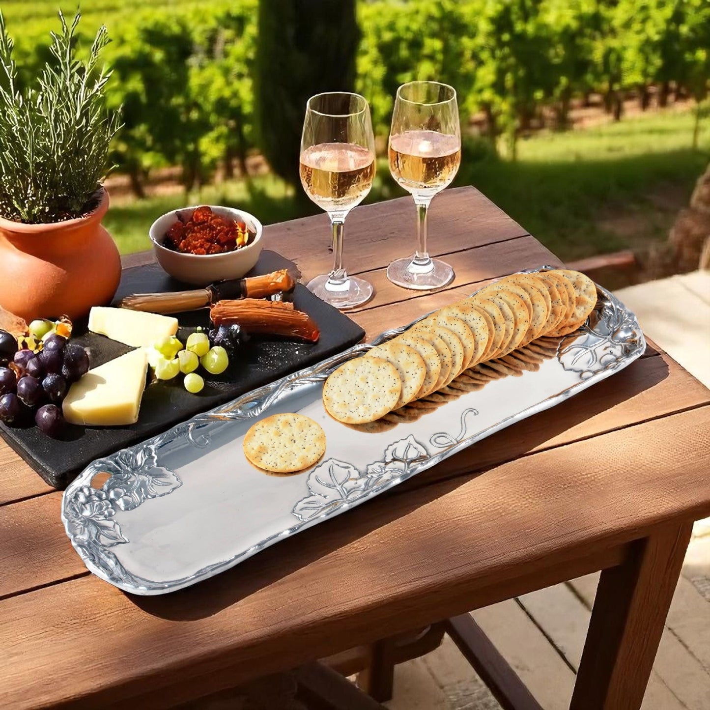 Grape Vineyard Oblong Tray