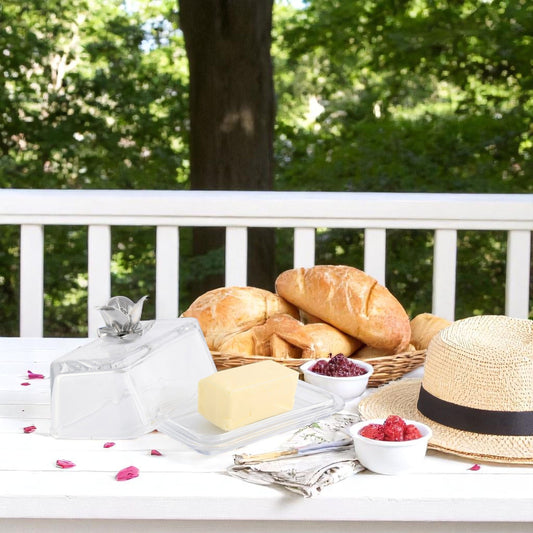 Glass Butter Dish - Magnolia