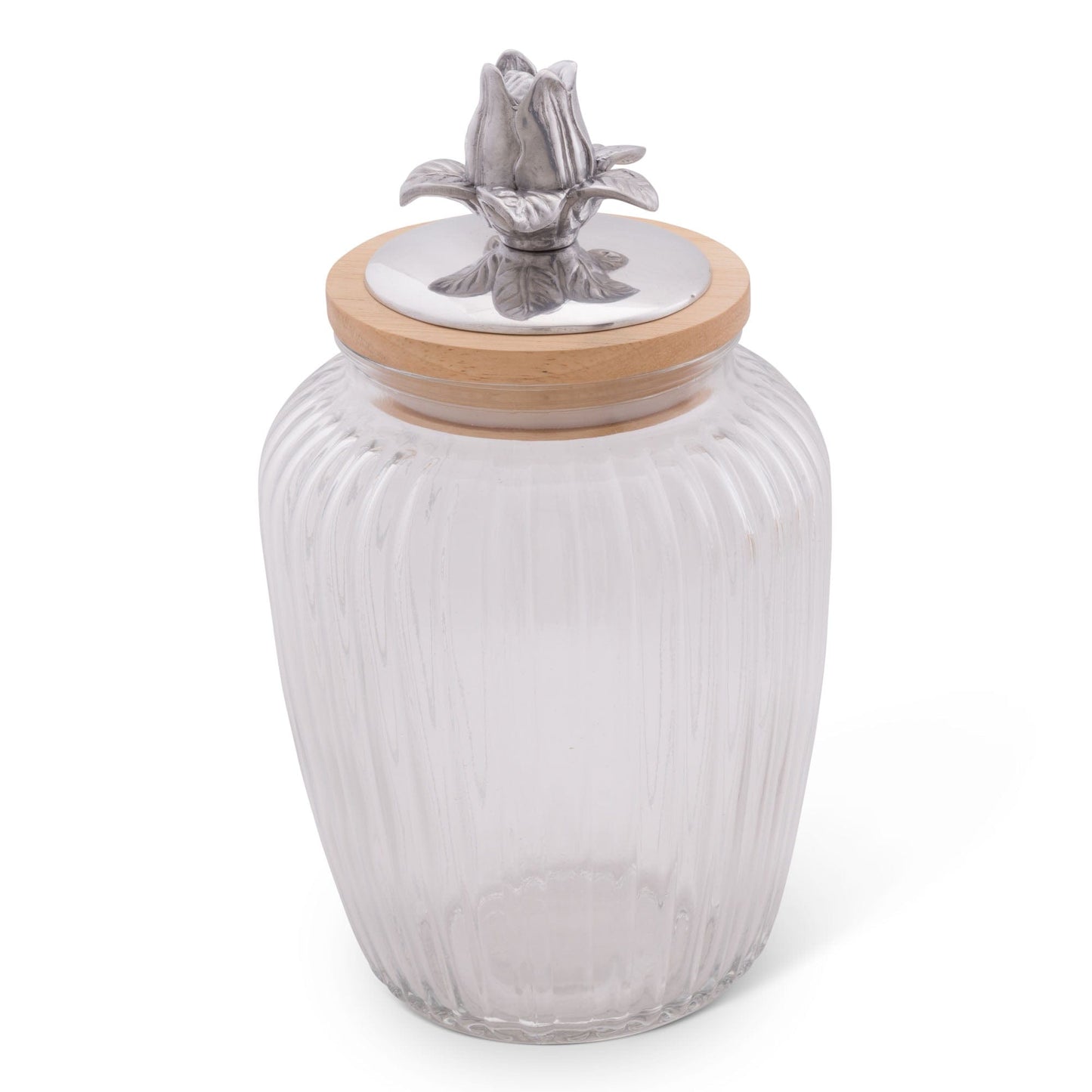 Magnolia Knob Glass Canisters