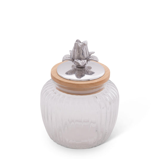 Magnolia Knob Glass Canisters