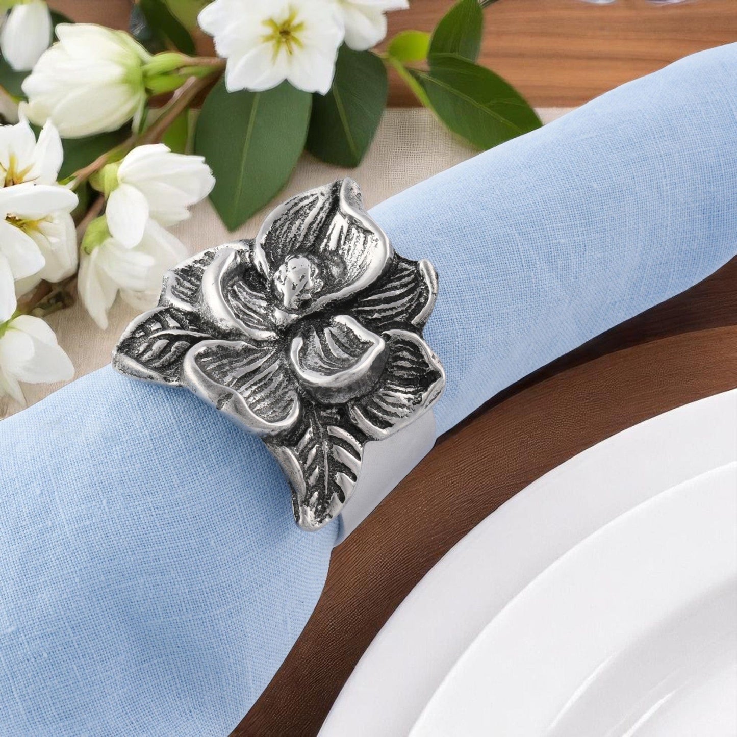 Magnolia Napkin Rings - set of 4