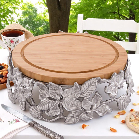 Magnolia Wood Cheese Pedestal