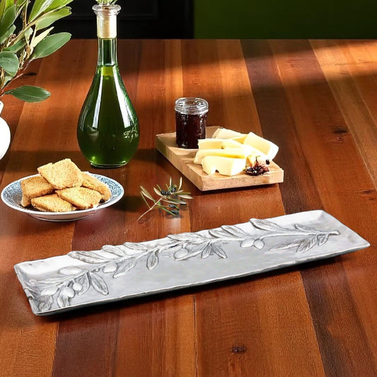 Olive Oblong Tray