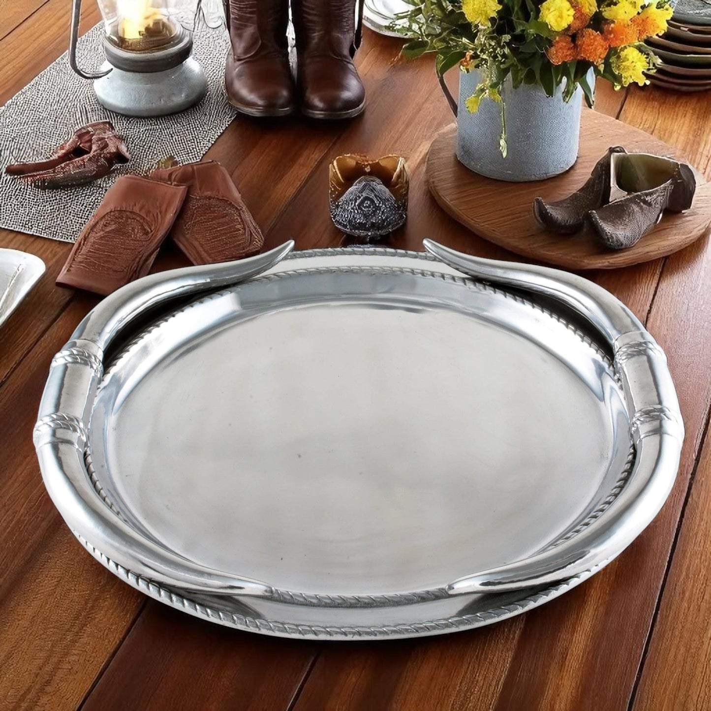 Longhorn Oval Platter