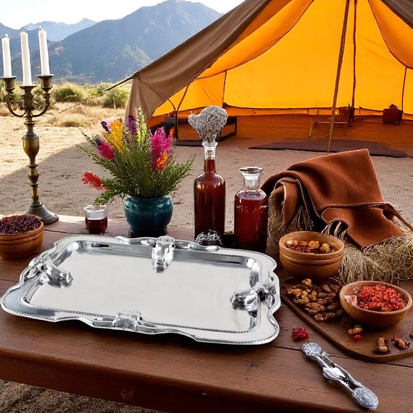 Longhorn Platter Large