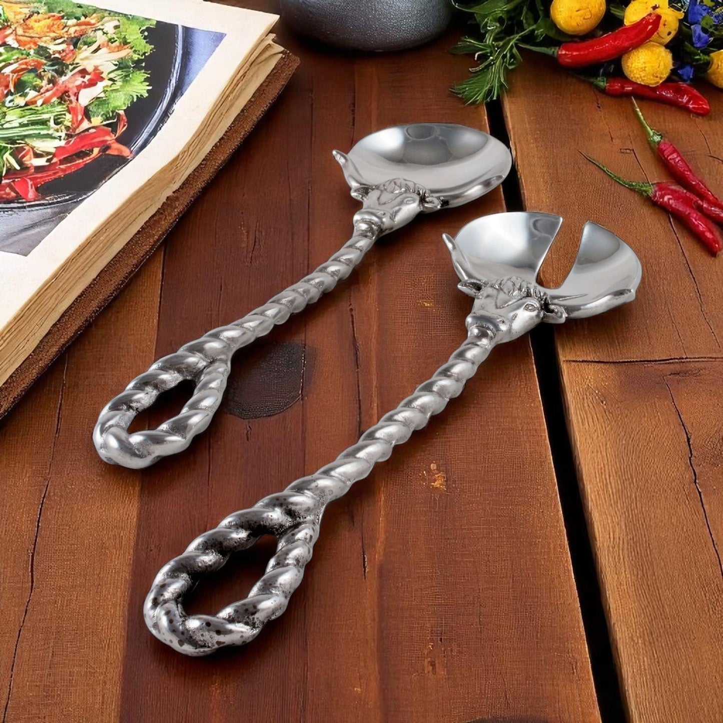 Longhorn Serving Set
