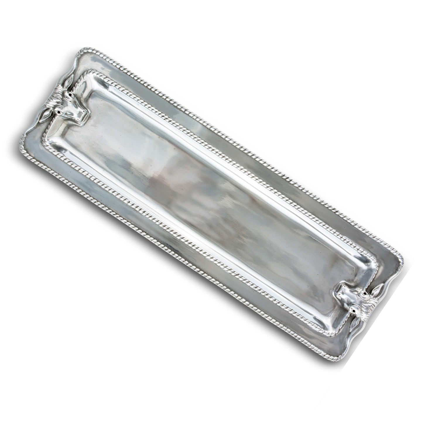 Longhorn with Braid Oblong Tray