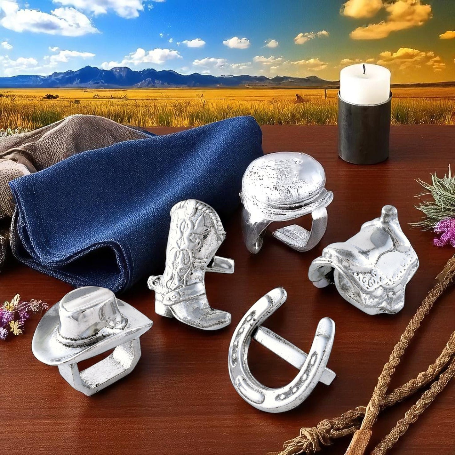 Western Napkin Rings