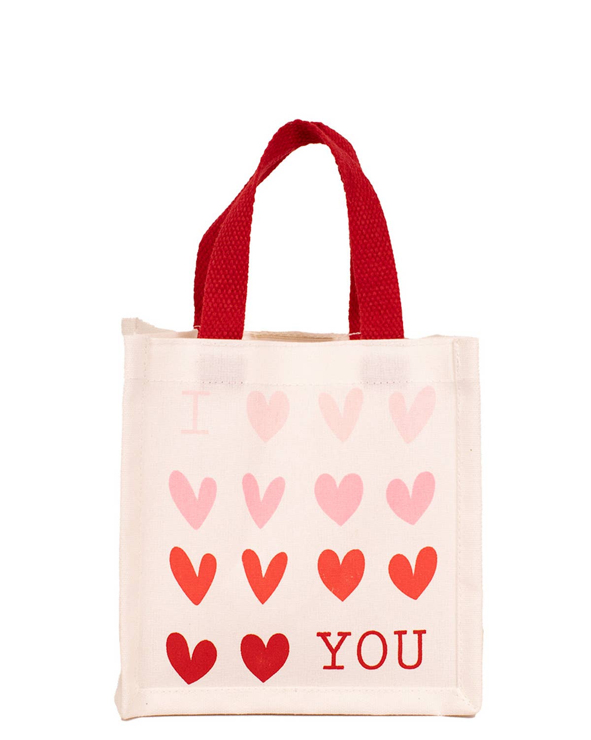 Royal Standard I Love You Petite Gift Tote (White/Red/Pink 7x7x5)