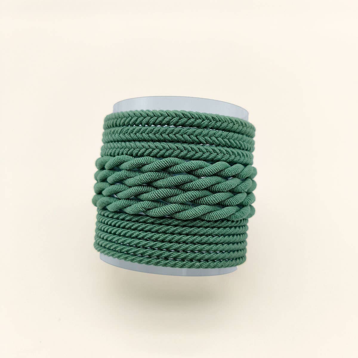 ACCITY Braided Cord Super Stretchy Elastic Hair Ties, 10pcs