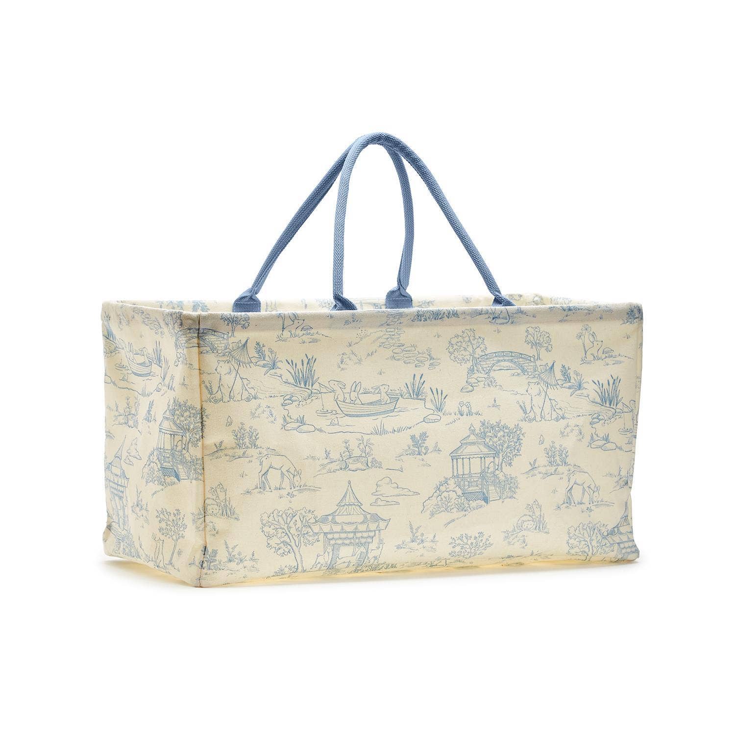 Two's Company Animal Toile Hamper/Storage Tote